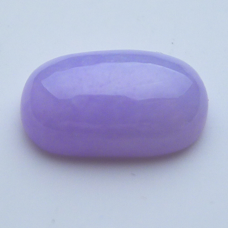 翡翠戒面正品缅甸A货老坑紫罗兰种粉紫色马鞍镶嵌裸石蛋面2.18g
