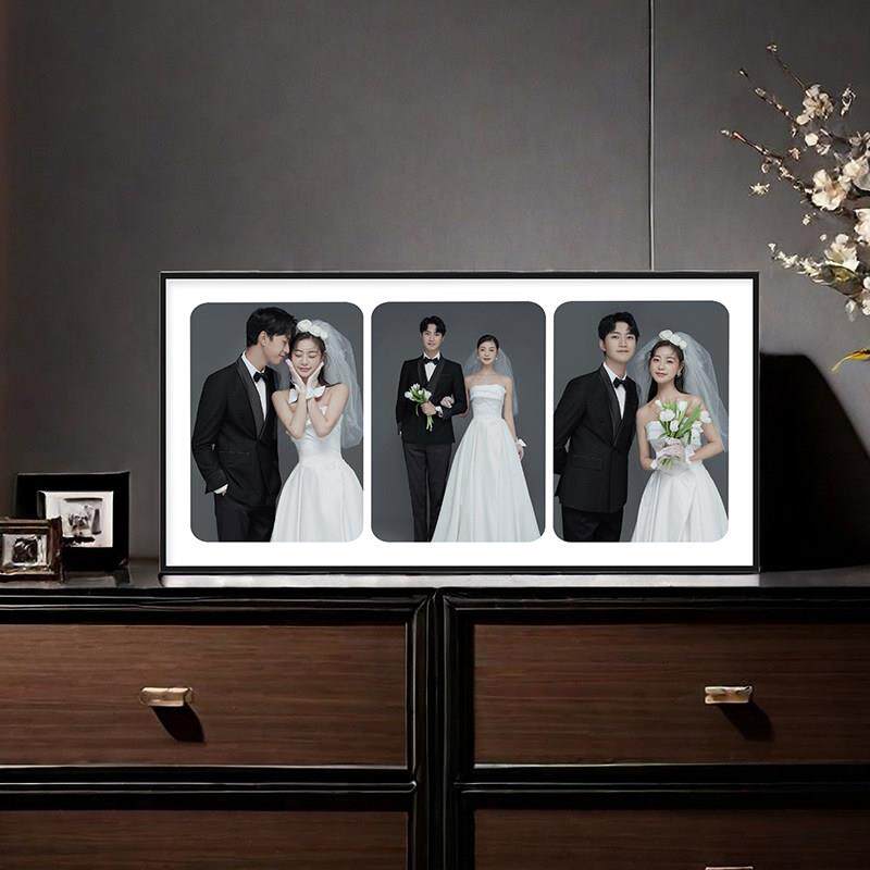 照片定制摆台结婚照相框婚纱照摆台照片相框婚纱照相框摆台定制