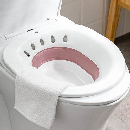 Creative Foldable Sit Bath Toilet Basin, No Squatting Requir