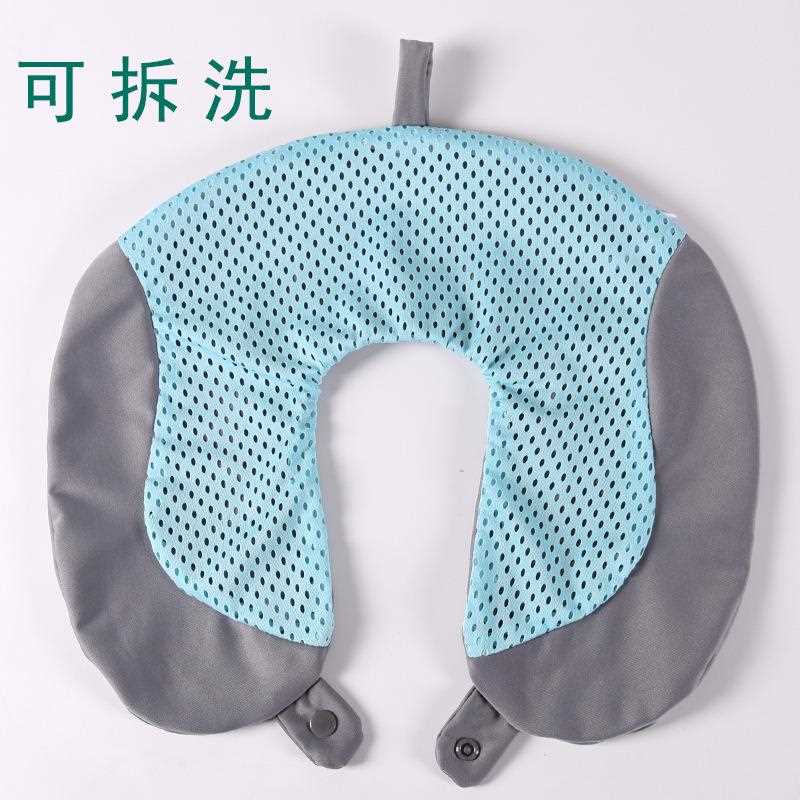 新款直销凝胶U型枕夏季冰凉记忆枕解暑旅行枕头凉爽护颈椎U形脖枕