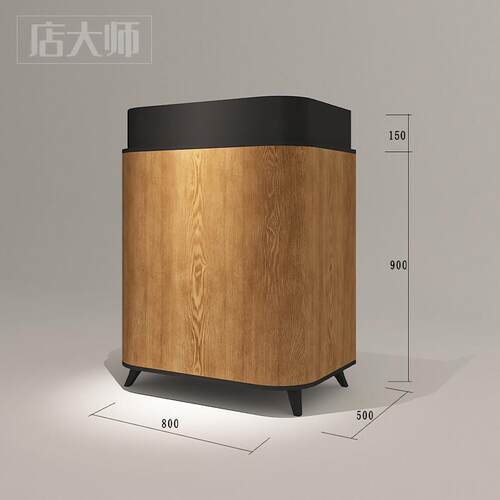 导购台新中式餐饮店咨询台商场迎宾台接待台店铺小型收银柜台吧台