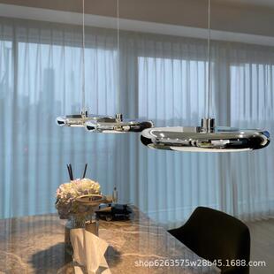 设计师北欧极简轻奢餐厅吊灯现代个性 饰灯 大气酒店别墅吧台岛台装