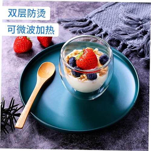 Cute Bear Double-layer Coffee Mug Double Glass Cup Carton