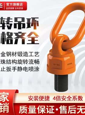 成华巨力万向旋转吊环M8-M100G80侧拉眼型重力旋转吊耳吊点模具36