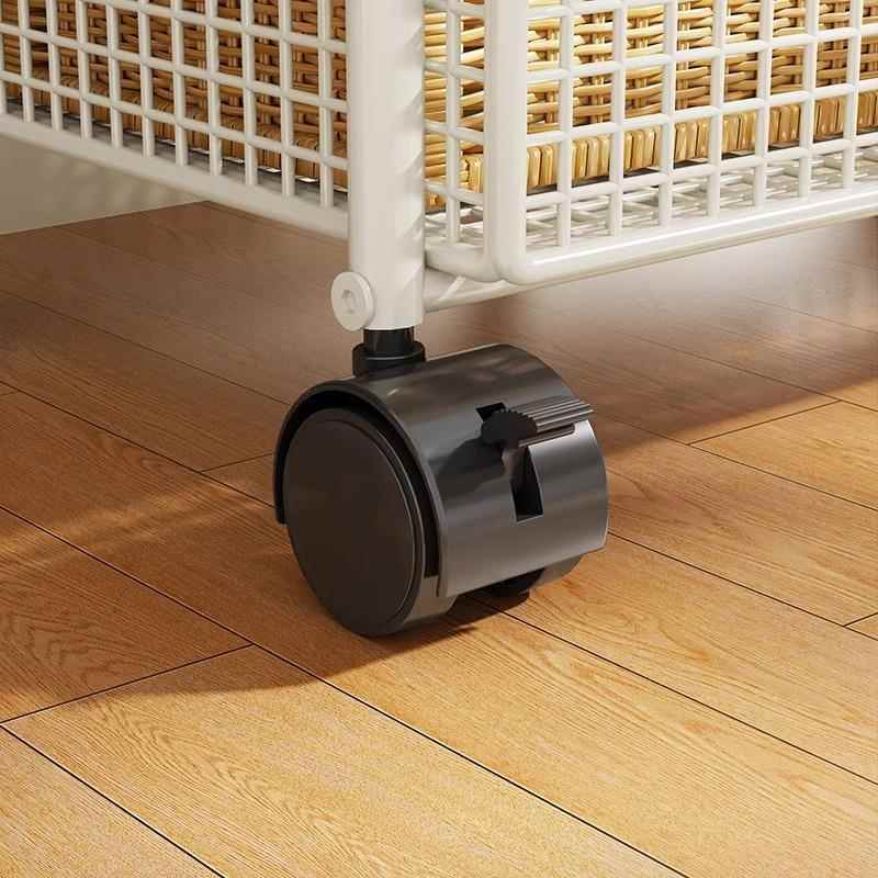 可移动书收架纳架简儿童40438玩具置物架推多层家用小车带轮落地