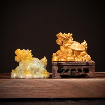 可养变色发光龙件龟茶茶宠摆家用高配HCI档精品具件茶盘小茶玩摆