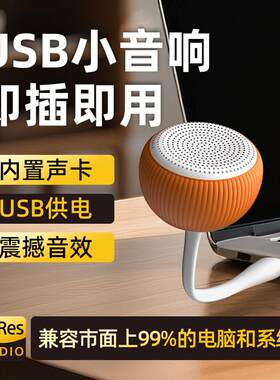 蔚乐台式电脑小音箱无线 线usb直插式迷你小音响笔记型电脑扬声器