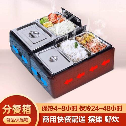 epp保温箱商用摆摊冷藏箱分餐箱户外不锈钢冰淇淋泡沫箱份数盆33L