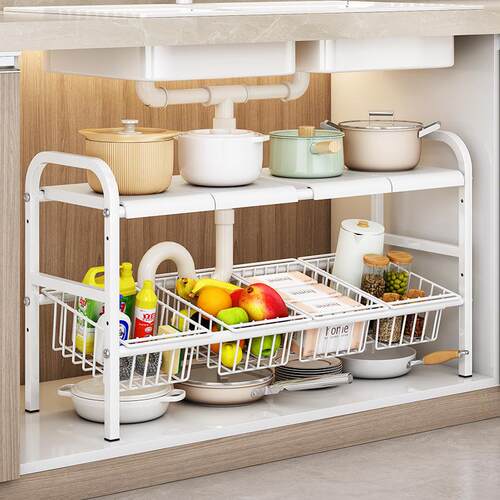 Multifunctional Floor-standing Storage Rack for Kitchen Pots