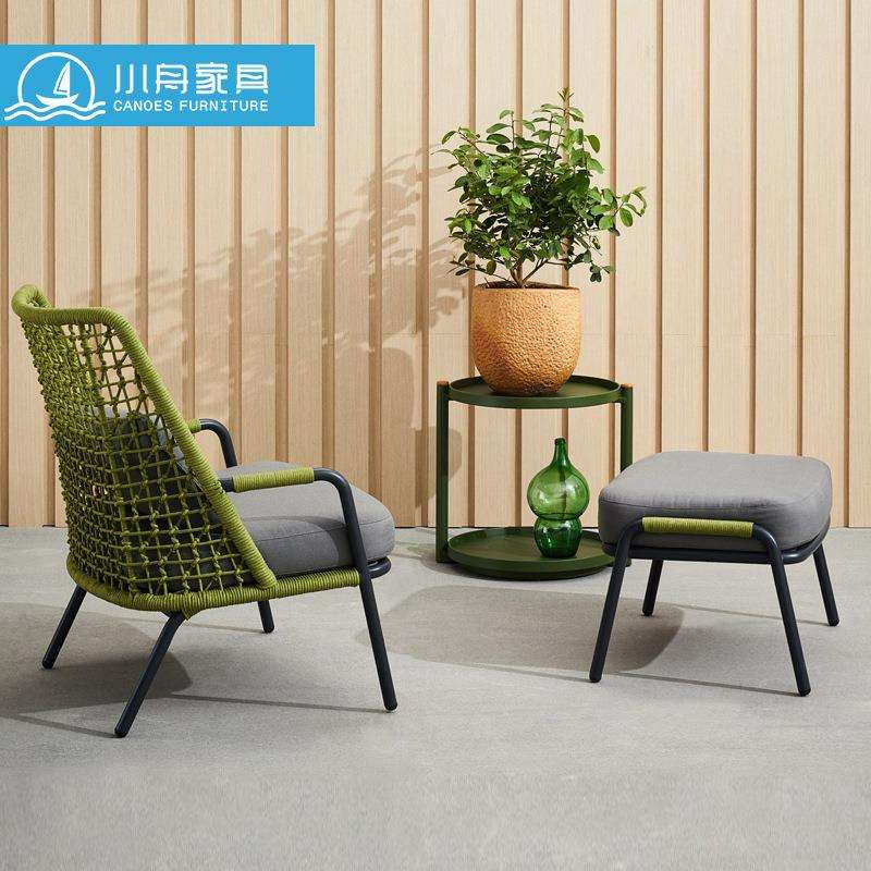 北欧户外家具庭院露台阳台休闲庭院沙发组合阳光酒店沙发绳编桌椅