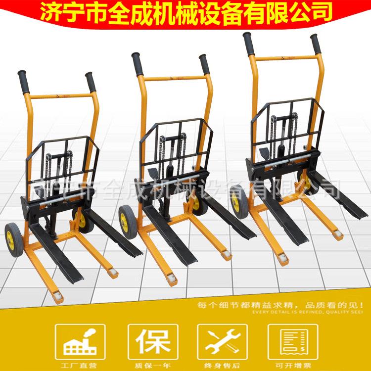山东手动液压搬运车价格济宁手推式小型叉车厂家全成搬运堆高车