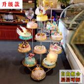 十 心形铁艺八 十二层蛋糕架子多层婚庆婚礼生日展示架 新款 欧式