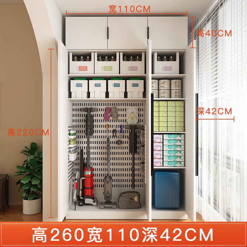 阳台柜子储物柜防晒飘窗收纳柜定制大容量置物柜杂物柜靠墙整理柜