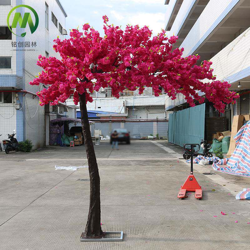 婚庆酒店造景延伸款仿真樱花树玻璃钢仿真樱花树大型仿真树假树