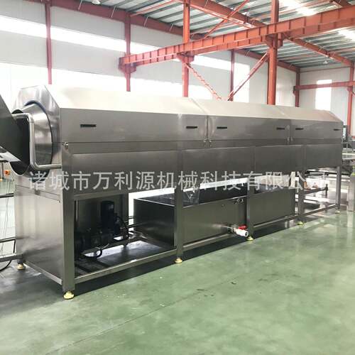 中药材滚筒清洗机黄精地黄螺旋式清洗设备万利源食品袋洗袋机器