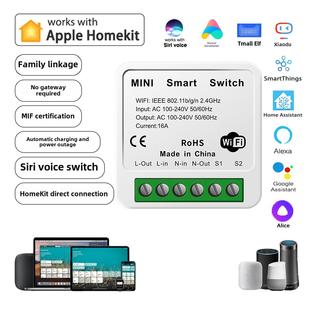 Homekit开关Wifi智能开关Siri语音计时远程小爱天猫16Aiyato