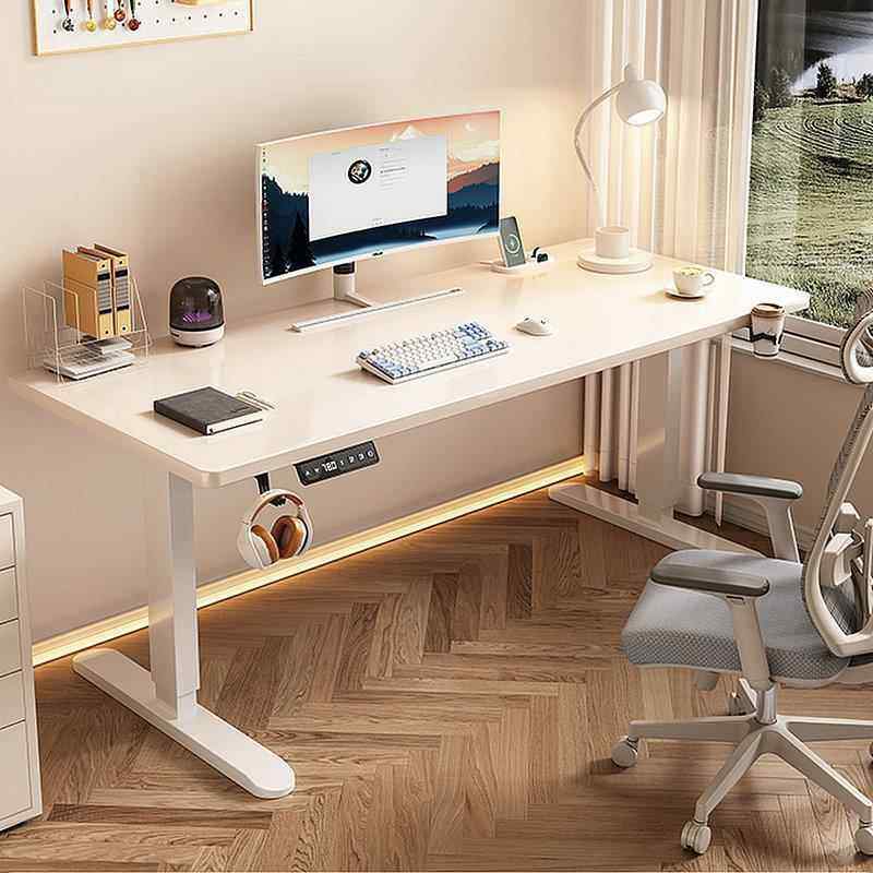 饰品智能可升降电脑桌家用电竞桌子电动升降桌办公工作台床笠拉车