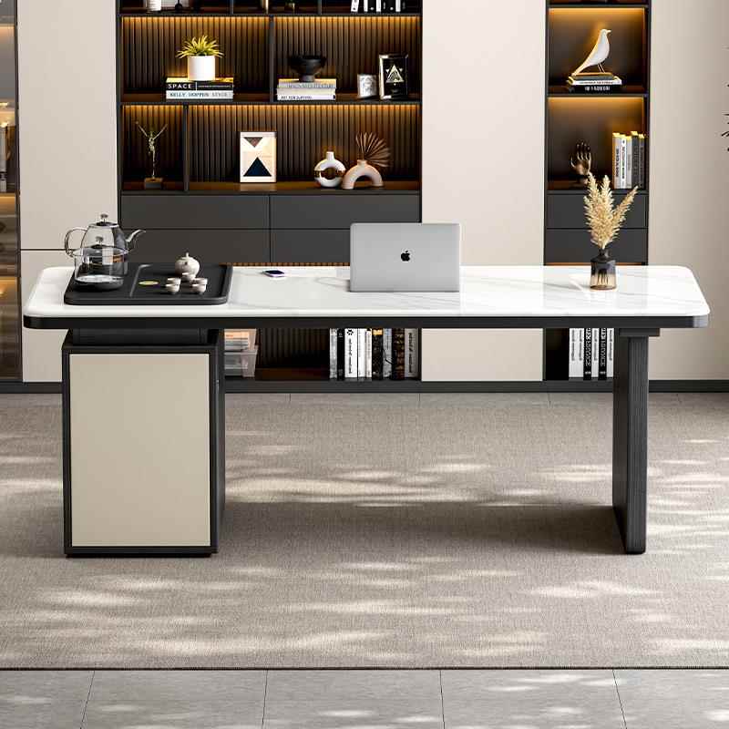 高档意极简岩椅板茶桌组家合现代轻奢客厅用式阳台小户型茶几简约