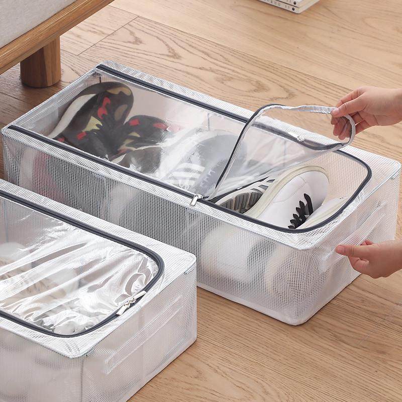 鞋盒收纳盒免安装折叠鞋架省空间透明加厚防尘鞋柜收纳整申恒,居家布艺,收纳盒,淘宝优惠券,粉丝福利购,淘宝优惠卷