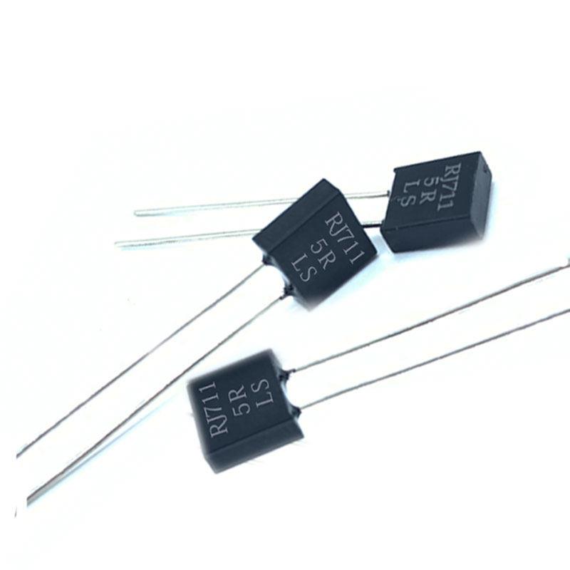 RJ711精度0.01%低温漂标准采样高精密无感电阻0.25W1R2R501K2K欧