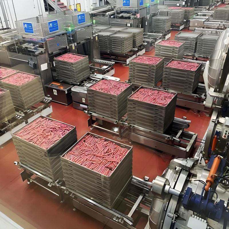 香肠加工成套设备 全自动纯肉肠香肠生产线 广式香肠腊肠灌肠机