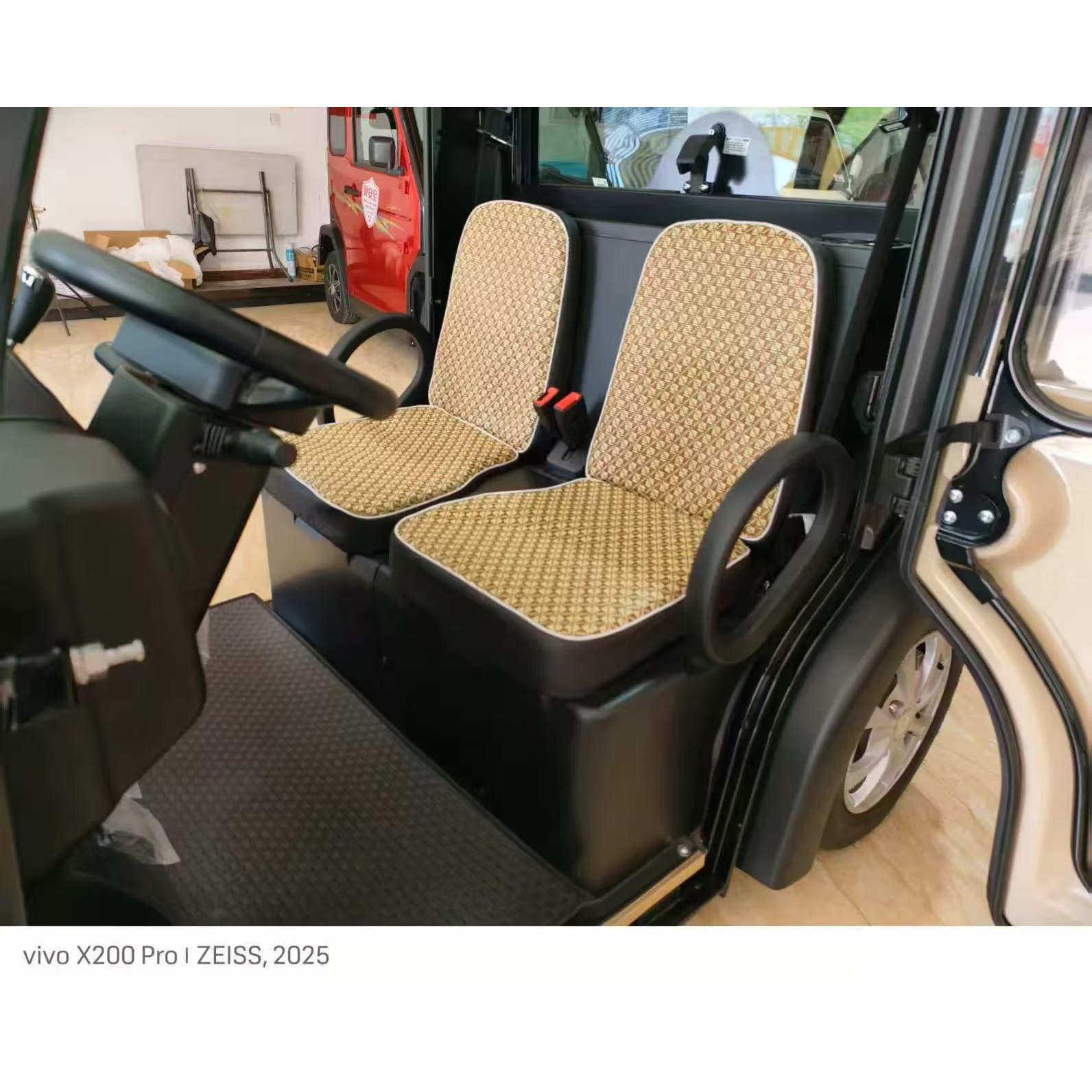 大阳四轮电动汽车两座专用夏季藤席坐垫套清凉舒适耐磨易清洗