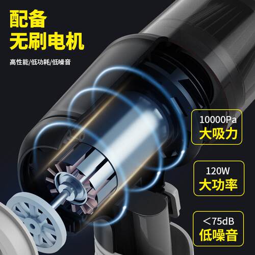 冲腾严选车载吸尘器超强大吸力汽车用无线小型手持吹吸一体机两用