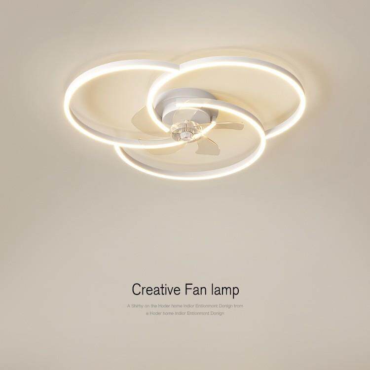 风扇灯主卧室灯具2025年新款现代简约餐厅灯客厅吸顶灯电扇灯一体