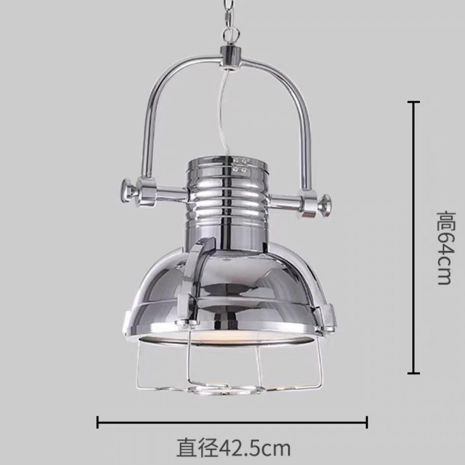 复古工业风餐厅吧台电镀拉丝吊灯美式咖啡厅可旋转现代盖里斯铁吊