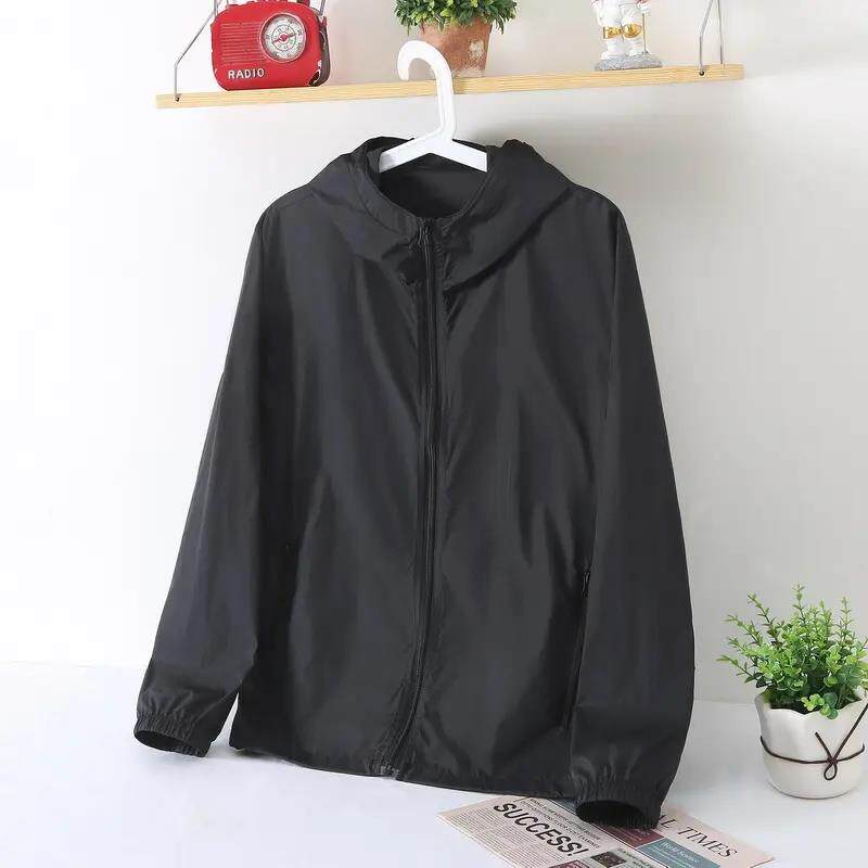 冰丝夏防晒衣男女户外轻薄款防紫外线钓鱼大码沙滩纯色防晒服外套