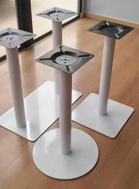 简约白色桌脚书吧桌脚桌子腿 小清新餐桌腿小吃店支架 奶茶店桌脚