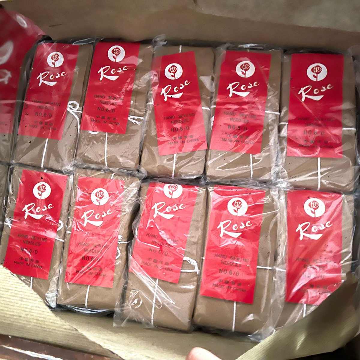 整箱现货 玫瑰牌手缝针 5/06/0家用缝衣服缝被子小眼钢针