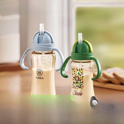 辛巴/小狮子王辛巴防喷易启动儿童水杯婴儿饮用杯吸管杯学习饮用