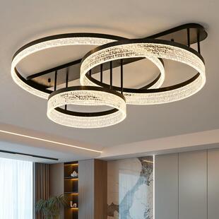 客厅灯2025新款 极简客厅主灯长方形吸顶灯全屋灯具 轻奢感意式