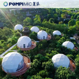 景区帐篷帐篷主题星空 房草原厂家保暖半山帐篷山地球形
