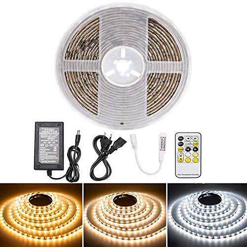 工厂直供5050双色温60灯高亮照明门店室内装修RF遥控套装LED灯带