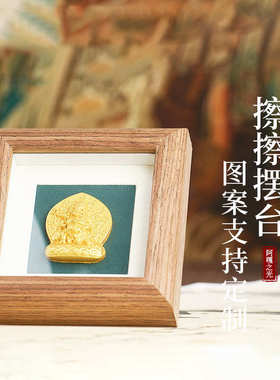木质唐卡五爷摆台大黑天摆件多款可选扎基拉姆黄财 擦擦唐卡 摆台