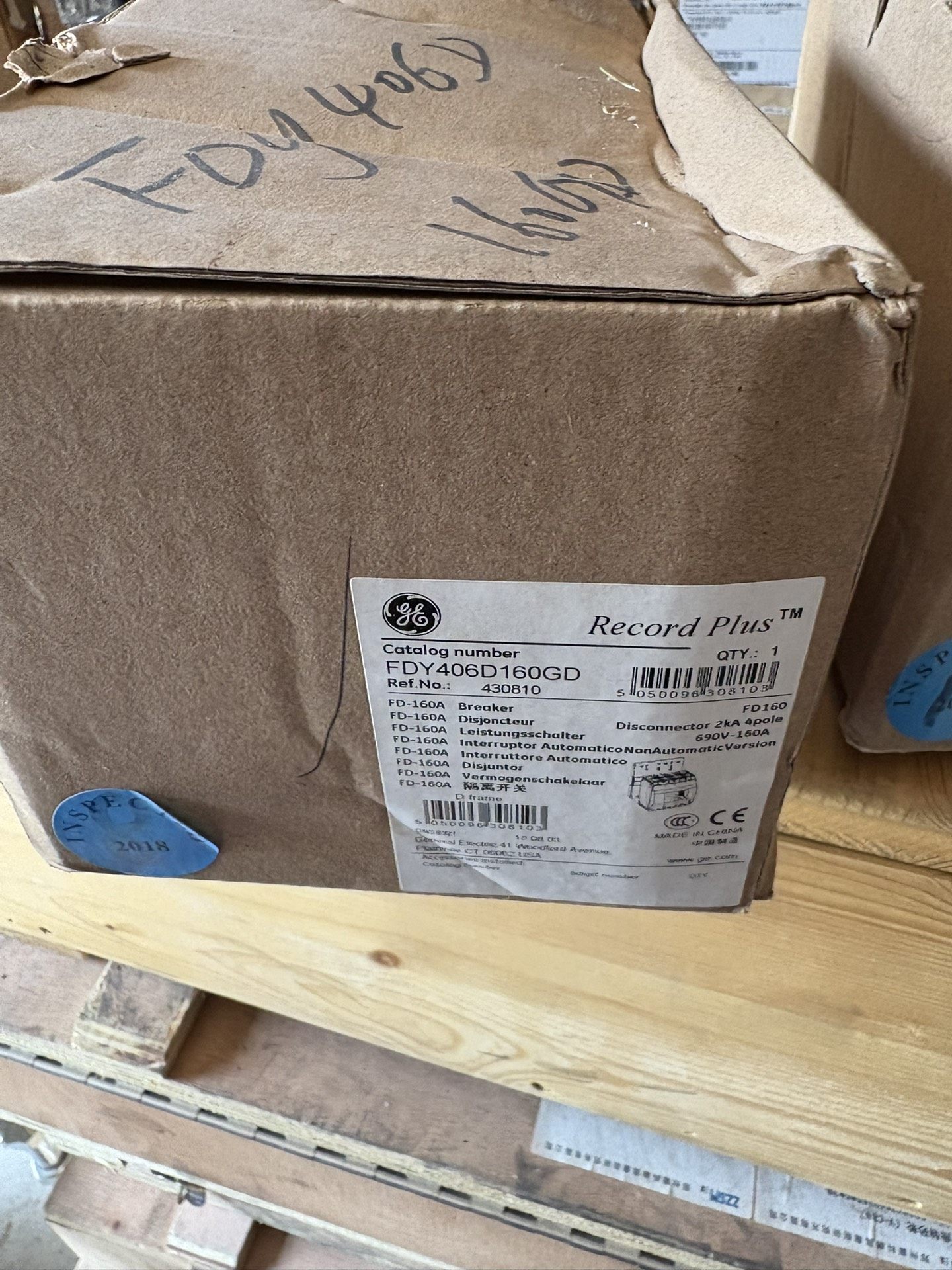 GE Record Plus断路器FDY406D160GD，