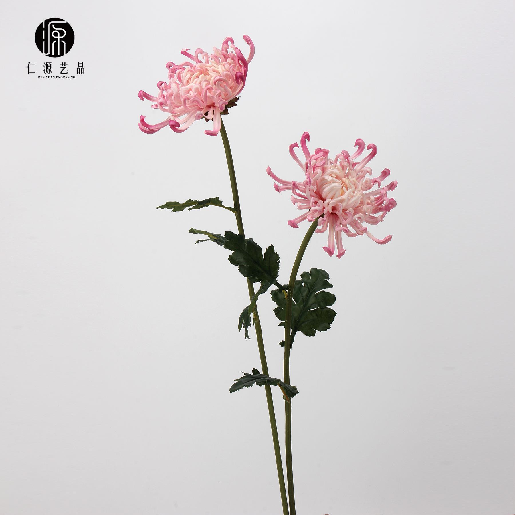工厂直销 瑞云殿万寿菊PU手感菊花仿真花假花 年花家居婚庆装饰花