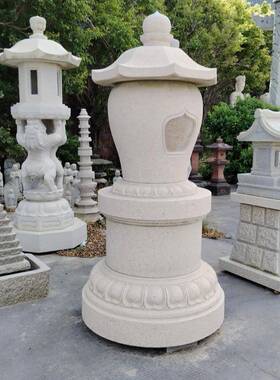 石雕舍利塔花岗岩石塔寺庙汉白玉八宝佛塔大理石七层八角石塔厂家