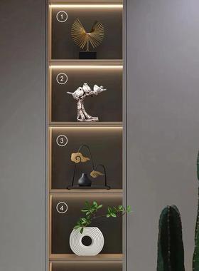 正品简约件创意新中电式视柜摆轻奢高档装品客厅饰玄关酒柜办公室