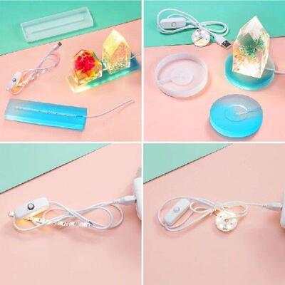 Lighting Lamp Holder Crystal Epoxy Resin Mould Specimen