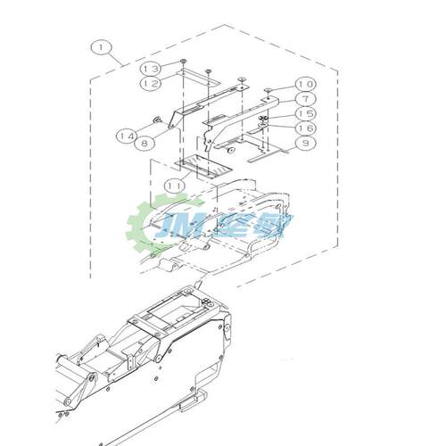 适用 CM402CM602贴片机飞达配件 NPM压料盖组件72MM KXFA1PDAA00