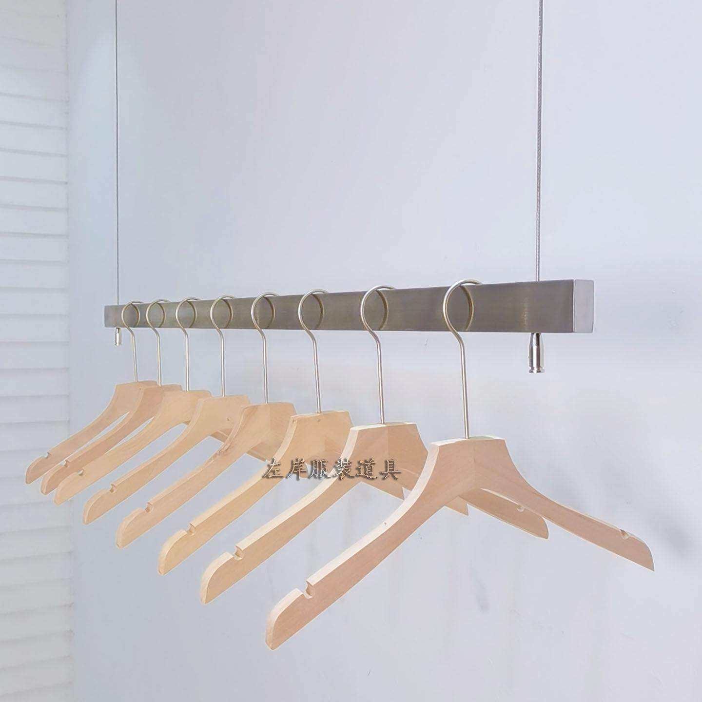 服装店不锈钢吊架钢丝悬挂展示架方管女装升降挂衣杆橱窗陈列衣架,商业/办公家具,服装展示架,淘宝优惠券,粉丝福利购,淘宝优惠卷