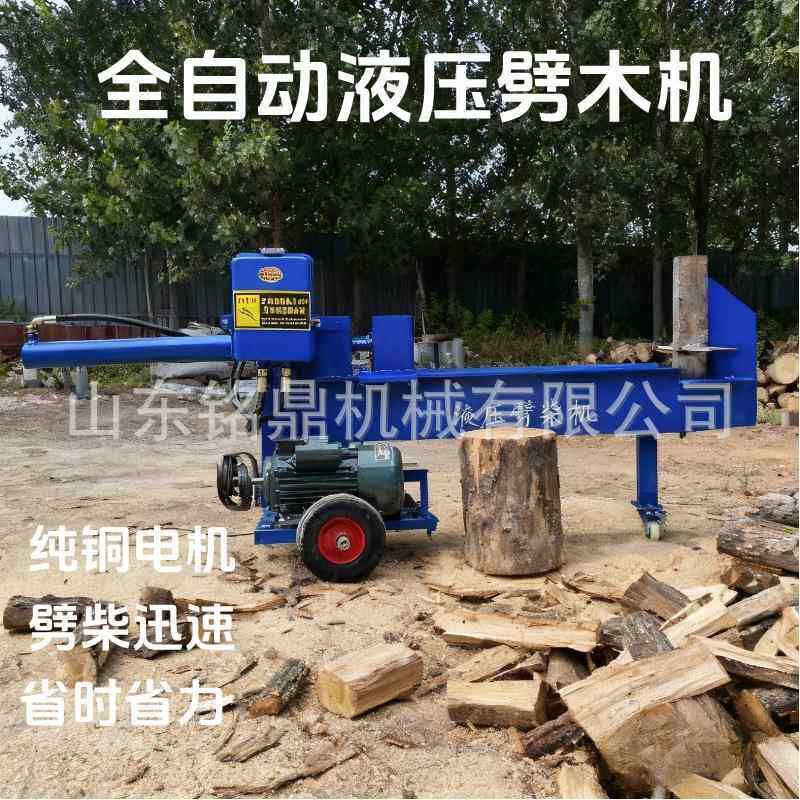 电动家用液压劈材机220V劈圆木硬木头砍柴破柴机干湿两用劈材神器