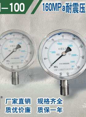 无锡飞天仪表FTYLB厂家直销YN100/160MPa超高压耐震压力表液压