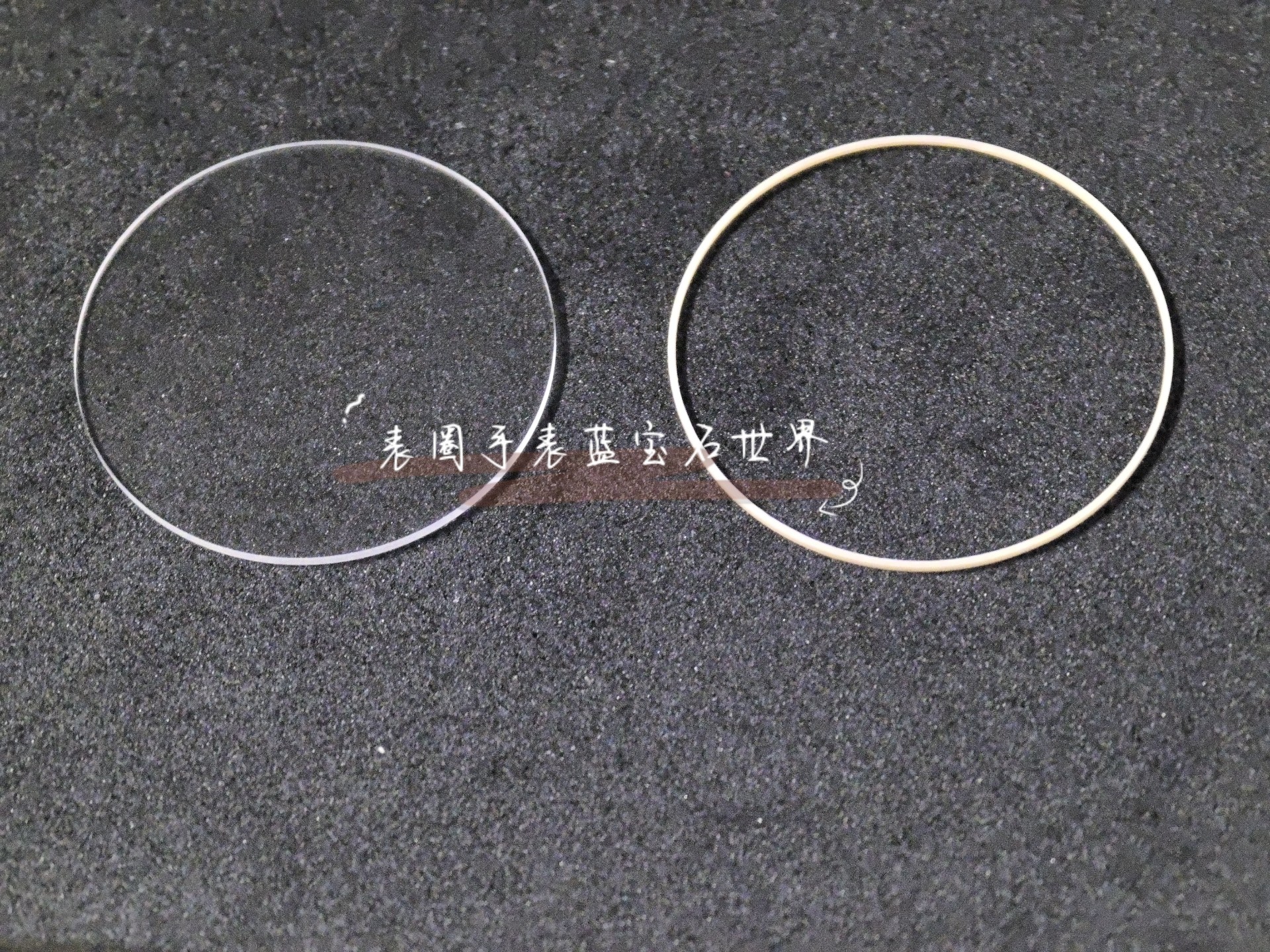 伯爵G0A34024底盖蓝宝石镜片 带防水圈 高清透亮 蓝宝