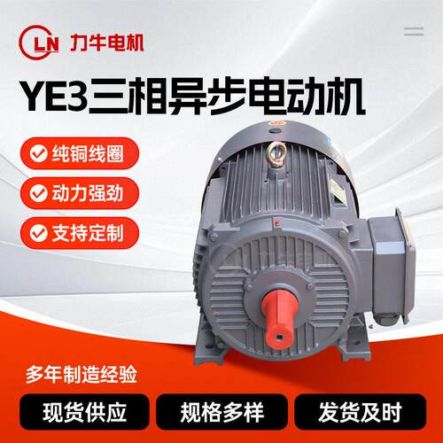 厂家供应YE3三相异步电动机0.751.11.52.2w设备用风机用电机
