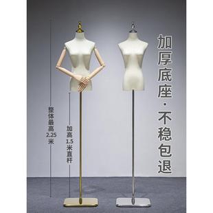 服装店模道女具半全窗身女装橱人特台衣服架子婚纱人偶模特展示架