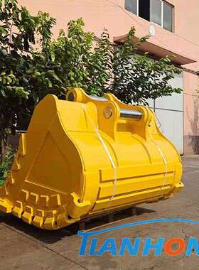 现代520 矿山重载岩石型挖斗 加焊耐磨部件挖机配件 济宁天鸿直供